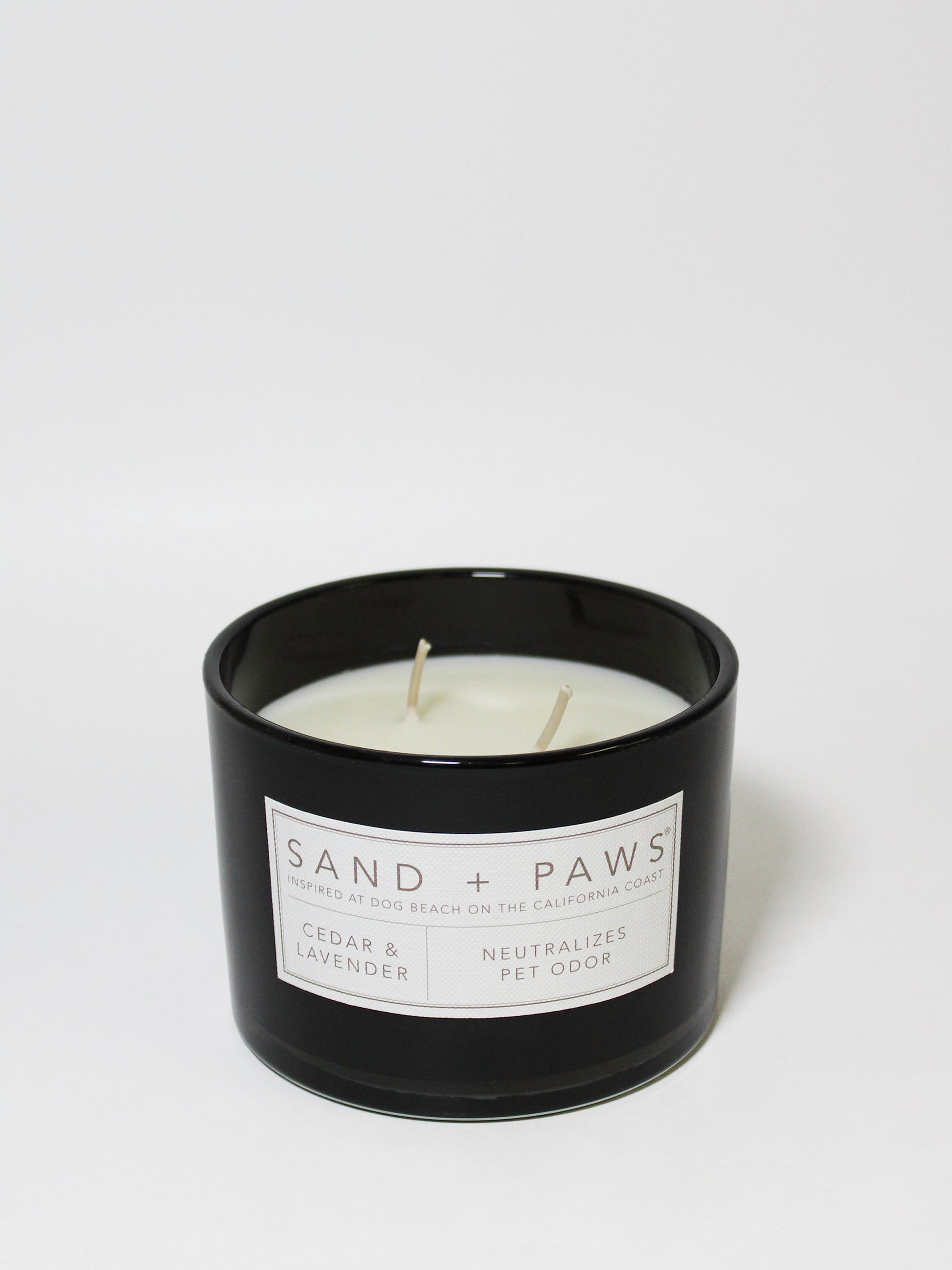 Sand + Paws Cedar & Lavender 12 oz scented candle