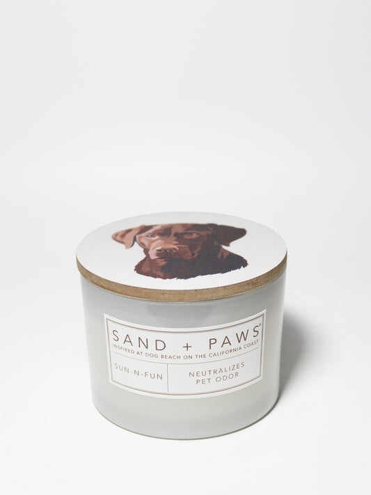 Sand + Paws Sun-n-Fun 12 oz scented candle
