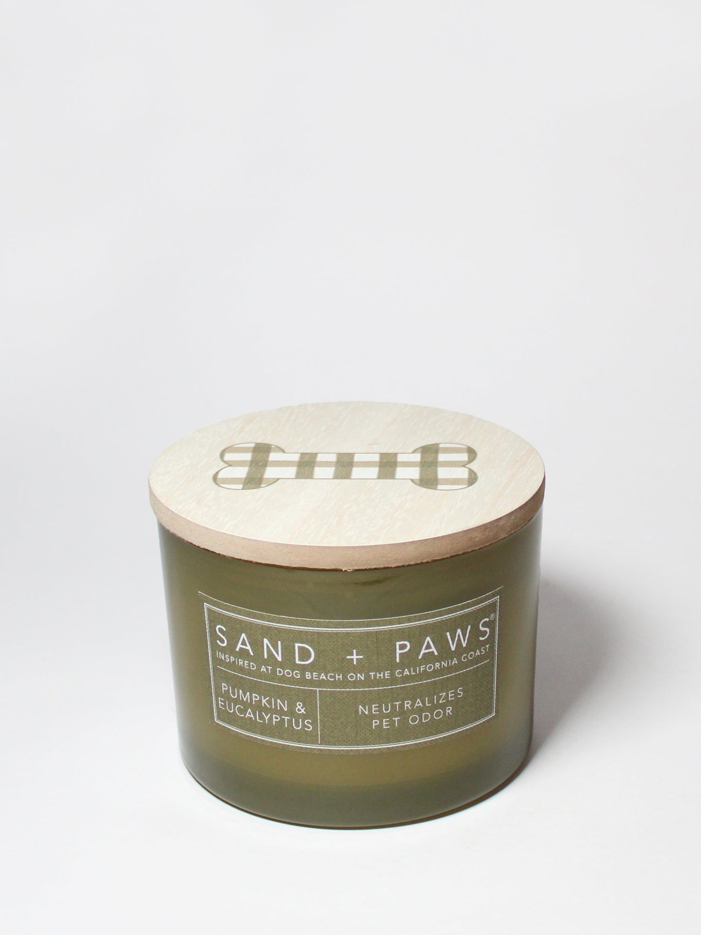 Sand + Paws Pumpkin & Eucalyptus 12 oz scented candle