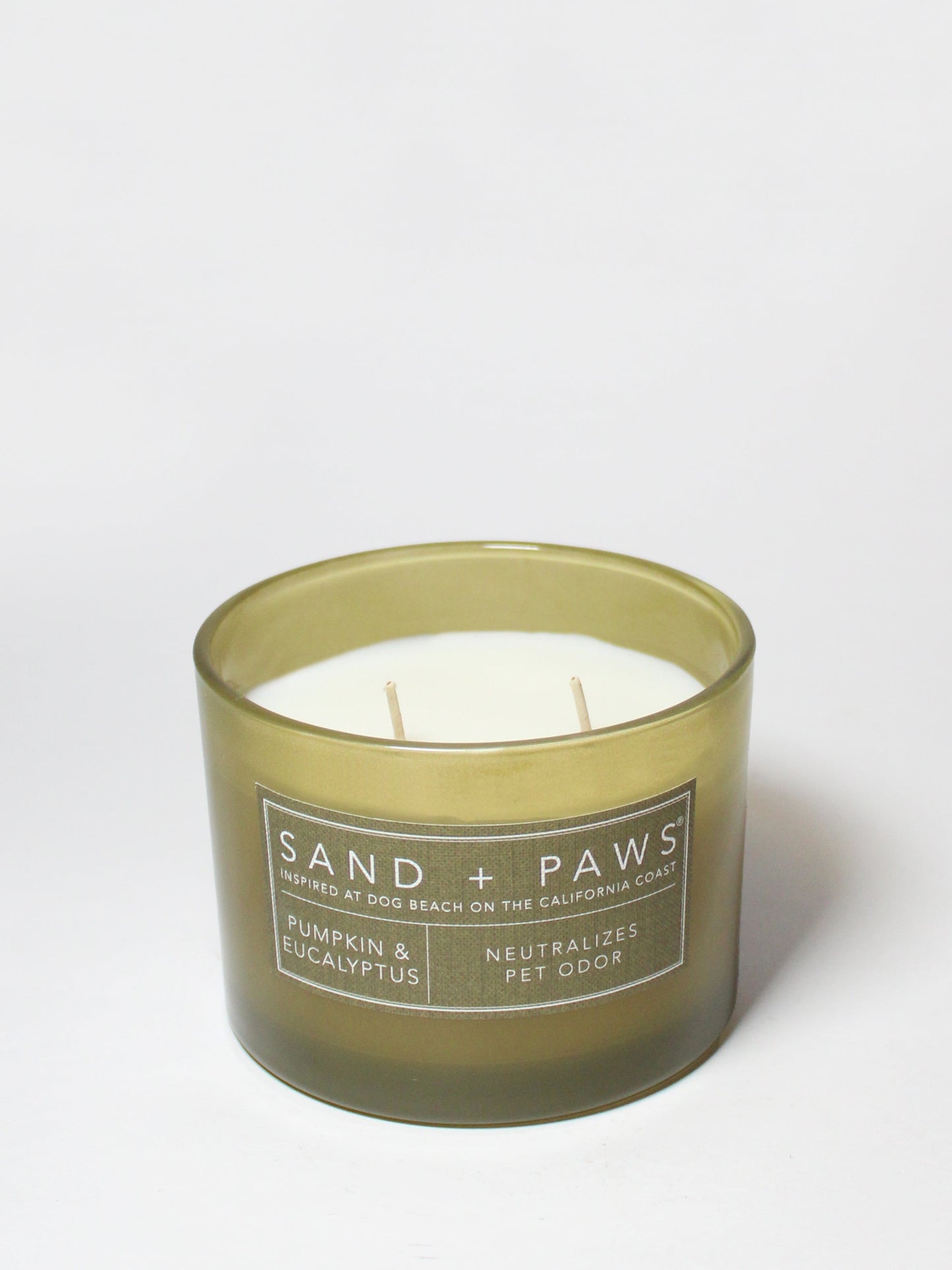 Sand + Paws Pumpkin & Eucalyptus 12 oz scented candle