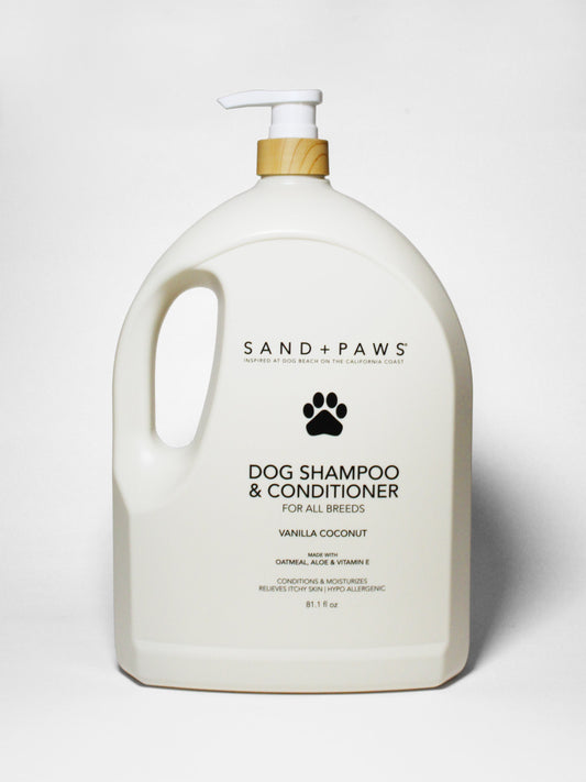 Sand + Paws Pet Shampoo & Conditioner - Vanilla Coconut