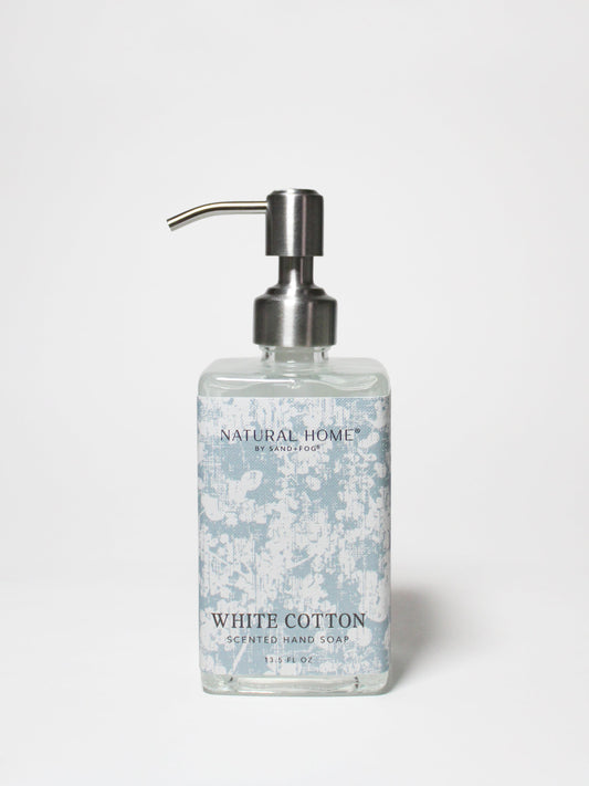 White Cotton Natural Home 13.5 oz Liquid Hand Soap