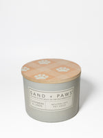 Sand + Paws Cashmere & Linen 12 oz scented candle