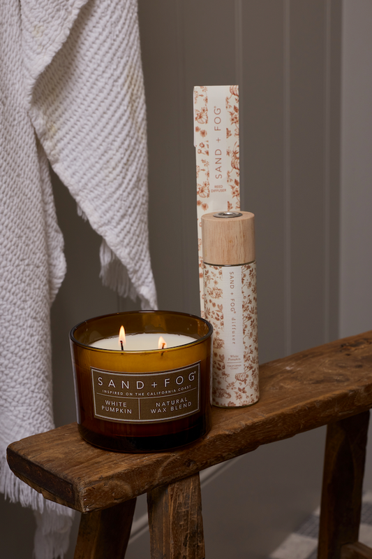 White Pumpkin 12 oz scented candle