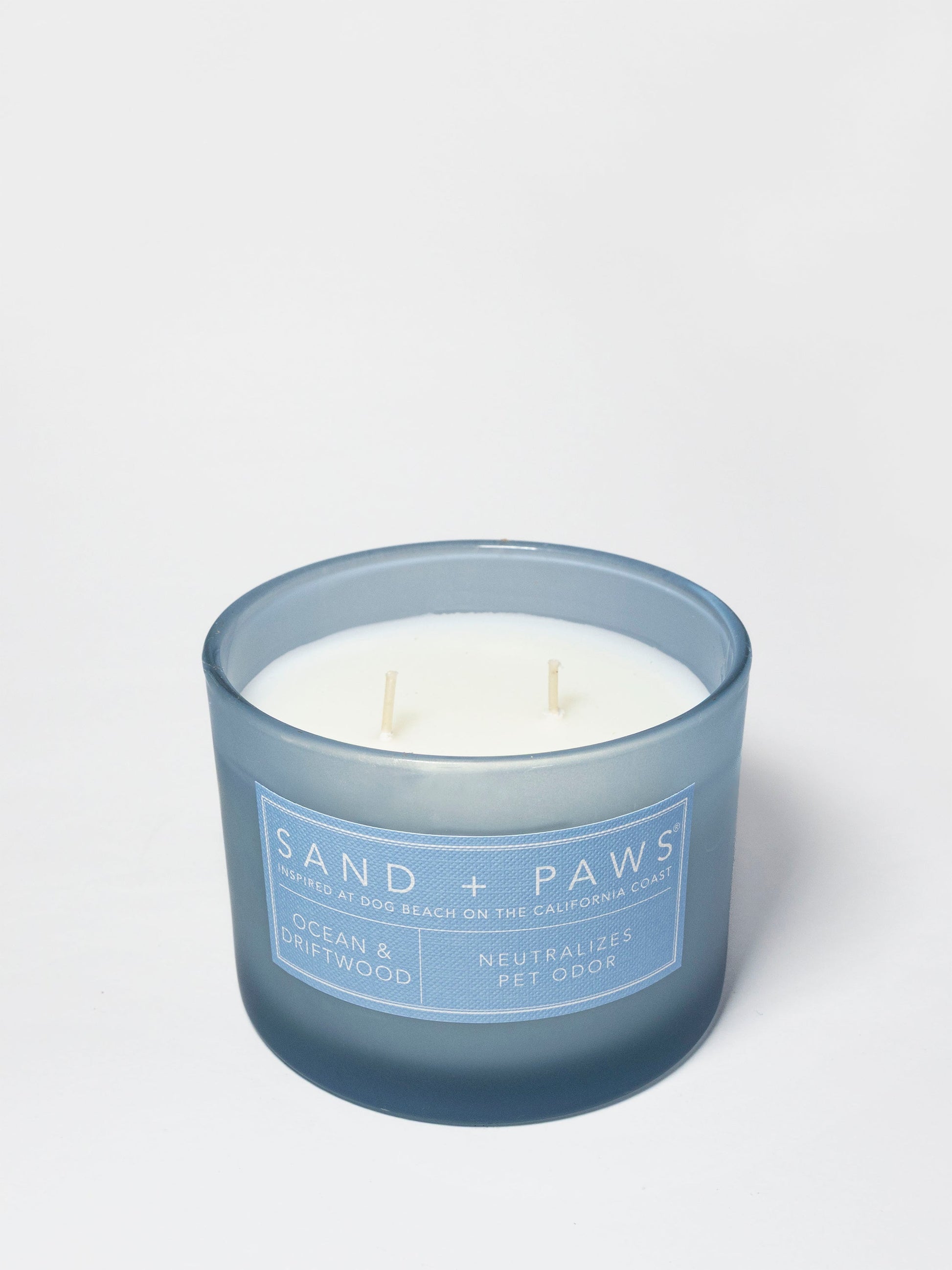 Sand + Paws Ocean & Driftwood 12 oz scented candle