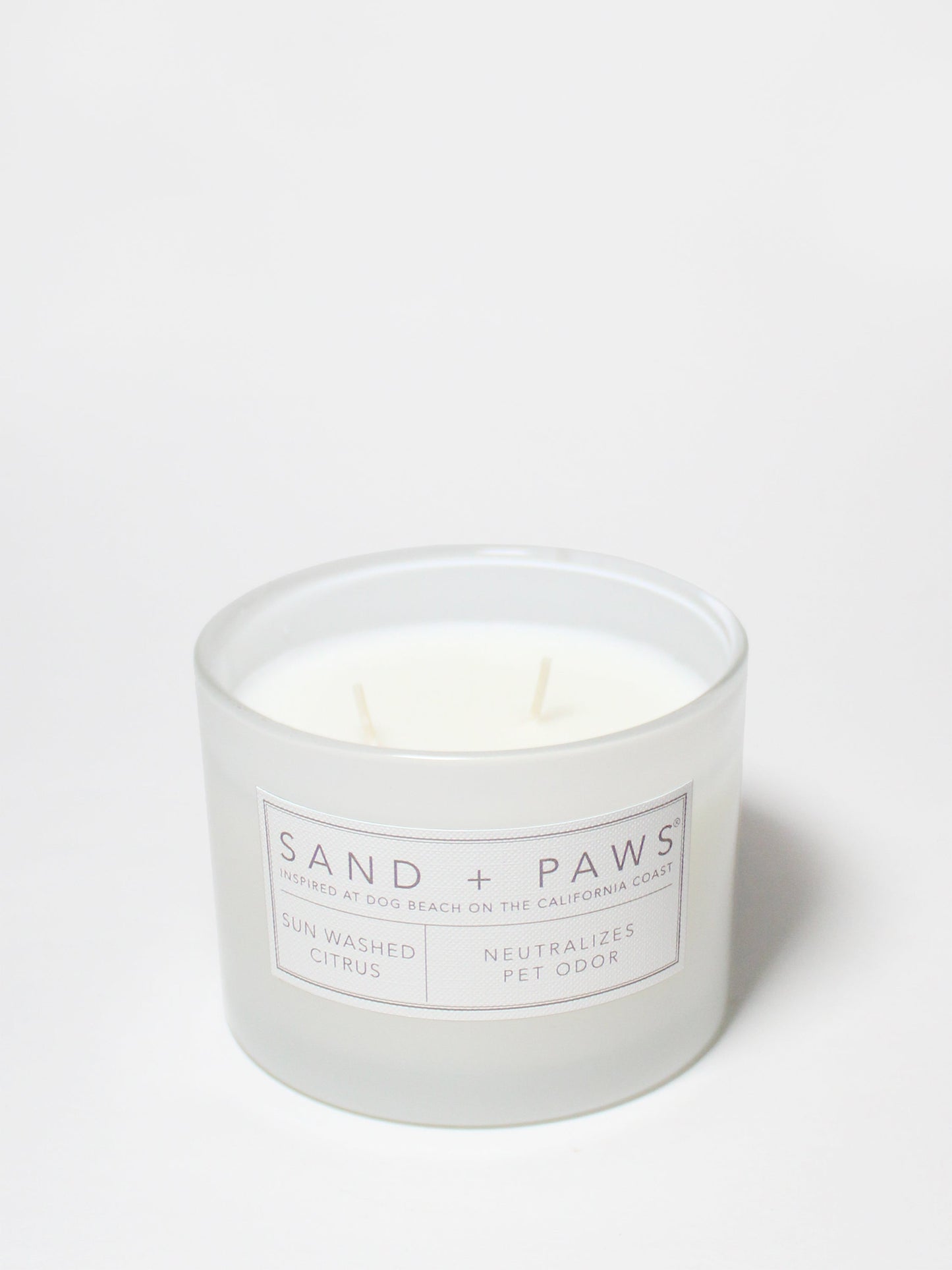 Sand + Paws Sun Washed Citrus 12 oz scented candle